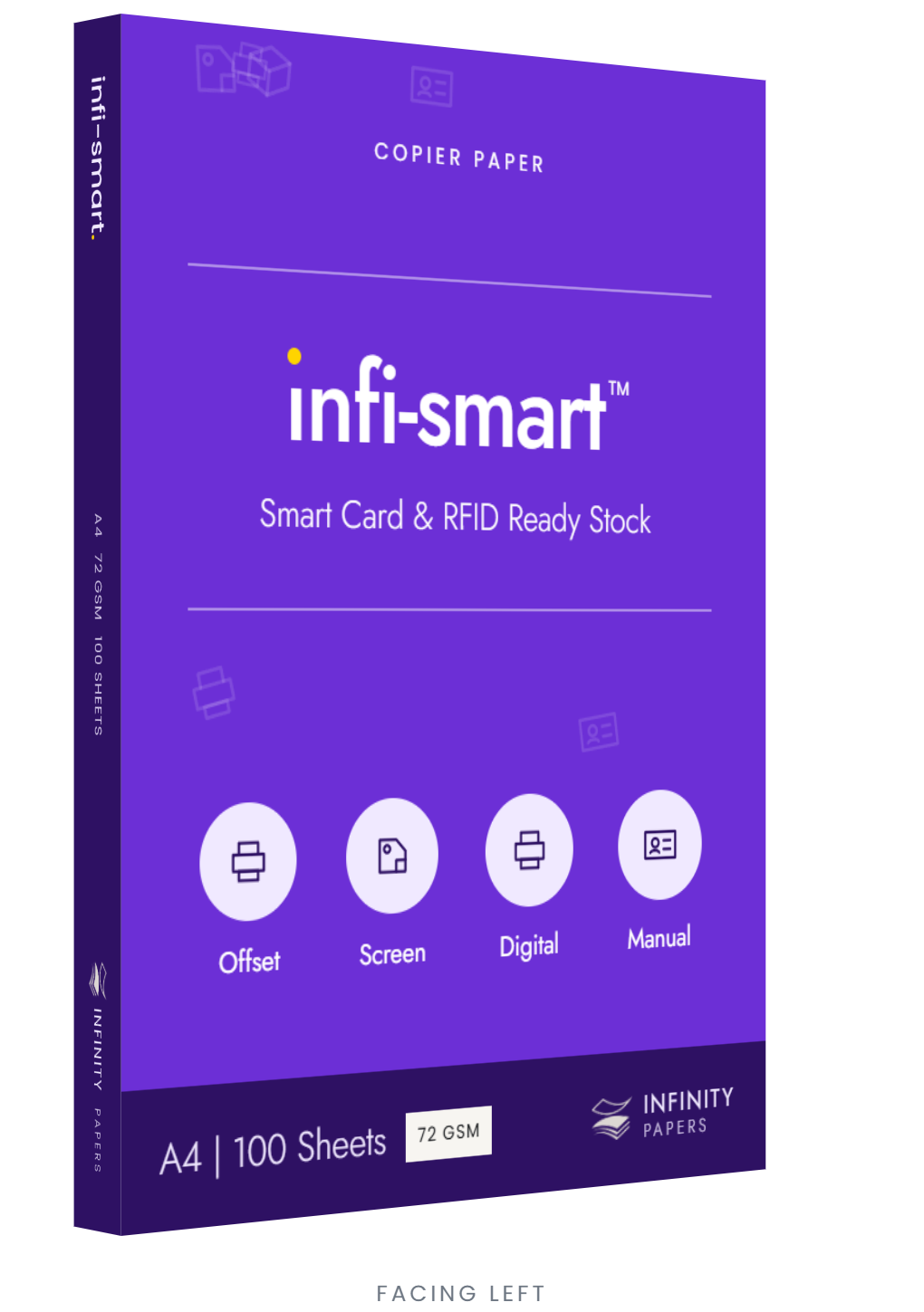 infi-smart pack, facing left — Smart Card & RFID Ready Stock